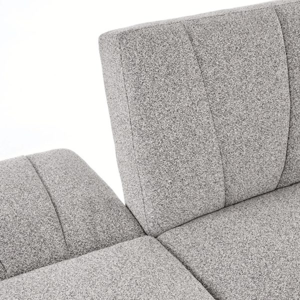 Sofa Rozkładana do Spania Kanapa do Salonu Nowoczesna Popielata Szara LARIX Halmar