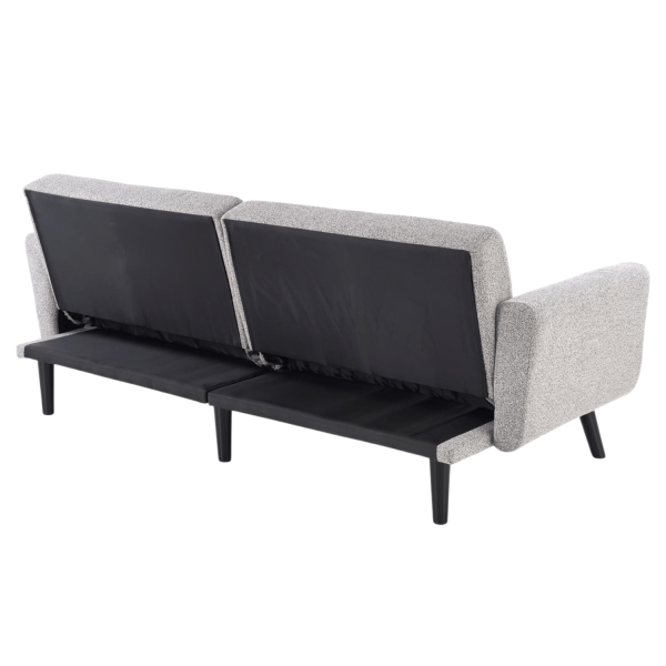 Sofa Rozkładana do Spania Kanapa do Salonu Nowoczesna Popielata Szara LARIX Halmar