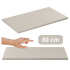 Blat Łazienkowy Nowoczesny Kaszmir Matowy z Płyty Laminowanej 80x46 cm DALIA CASHMERE COMAD