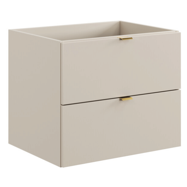 Szafka Wisząca z Blatem Łazienkowa Podwójna 120 cm Kaszmirowa Matowa Nowoczesna Retro DALIA CASHMERE COMAD