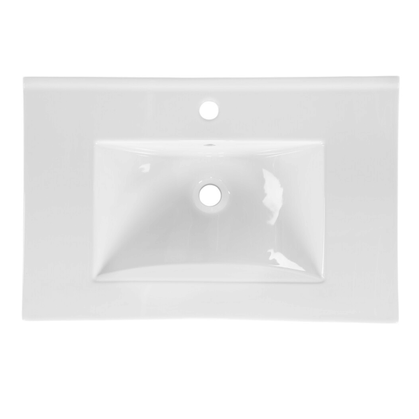 Szafka do Łazienki Wisząca 60 cm z Umywalką Błyszczącą LAVA Kaszmir Mat DALIA CASHMERE COMAD