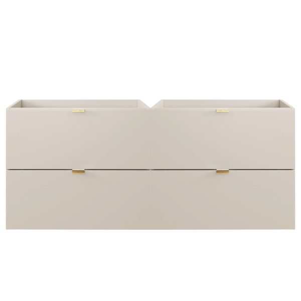 Szafka Wisząca z Umywalką LAVA Łazienkowa Kaszmirowa Matowa 120 cm Nowoczesna DALIA CASHMERE COMAD