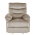 Nowoczesny Rozkładany Fotel do Salonu z Funkcją Relax Tapicerowany Welurowy Beżowy Velvet DRAGER Halmar