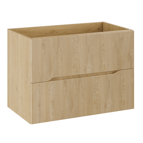 Szafka Pod Umywalkę 60 cm Łazienkowa Wisząca Ryflowana Dąb Cremona Retro NORDIC CREMONA RODAN
