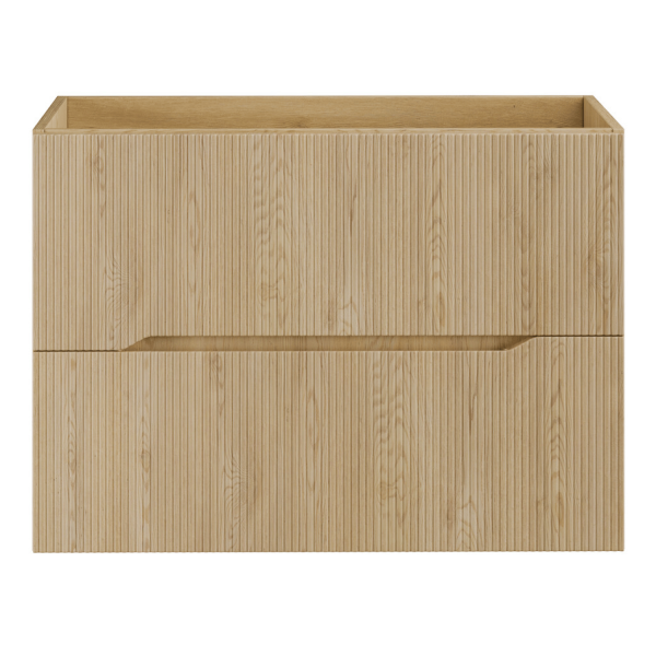 Szafka Pod Umywalkę 60 cm Łazienkowa Wisząca Ryflowana Dąb Cremona Retro NORDIC CREMONA RODAN