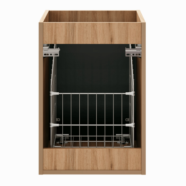 Szafka Pod Blat 40 cm Dąb Wotan do Łazienki Wisząca z Koszem na Pranie Retro ADEL OAK COMAD