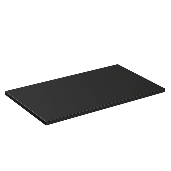 Nowoczesne Meble Łazienkowe Szafka z Umywalką 80 cm Słupek Ryflowany Czarny Matowy ADEL BLACK Comad