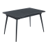 Nowoczesny Stół Rozkładany do Jadalni Grafitowy Mat Czarny 120-180x80 cm PLUM