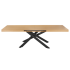 Nowoczesny Stół Rozkładany 160-240x90 cm do Jadalni Salonu Industrialny Loft Dąb Naturalny Metalowe Nogi LUND