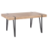 Industrialny Stół do Salonu Jadalni Loft Metalowe Nogi 170x90 Dąb San Remo Czarny YOHANN Halmar