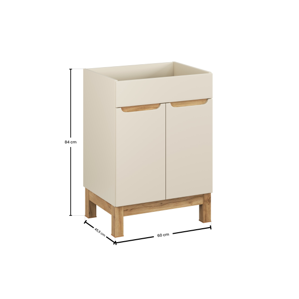 Szafka Pod Umywalkę 60Cm 2 Drzwi