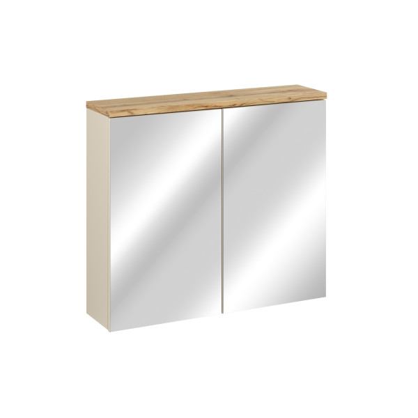 Szafka Z Lustrem 80Cm 2 Drzwi