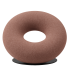 Brązowy Designerski Fotel Wypoczynkowy Stylowy Pączek do Cukierni Restauracji Cynamonowy Miedziany DONUT
