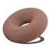 Brązowy Designerski Fotel Wypoczynkowy Stylowy Pączek do Cukierni Restauracji Cynamonowy Miedziany DONUT