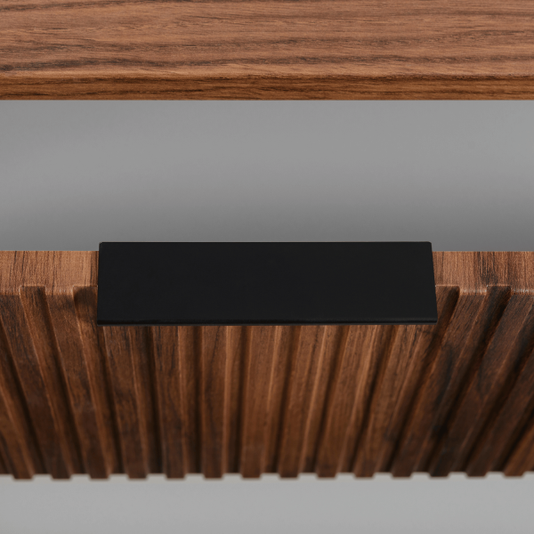 Nowoczesna Szafka Dąb Orzech do Łazienki Wisząca 120 cm pod Umywalkę Retro ELEGANCE
