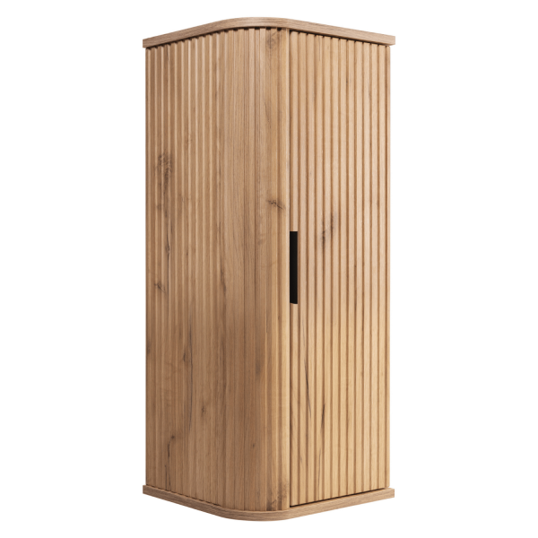 Półsłupek Wiszący Matowy 79 cm Ryflowany Dąb Craft Złoty Nowoczesny ELEGANCE