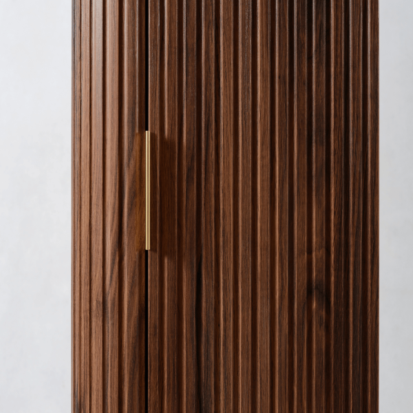 Półsłupek Wiszący Łazienkowy Dąb Orzech Mat 79 cm Ryfle Nowoczesny ELEGANCE
