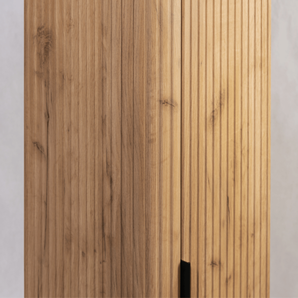 Półsłupek Wiszący Matowy 79 cm Ryflowany Dąb Craft Złoty Nowoczesny ELEGANCE