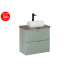 Set-Lrg B Nat Casella 60Cm Un Gaja Zestaw Meblowy 60Cm Z Blatem I Umywalką Nablatową Gaja / Furniture Set 60Cm With Countertop A