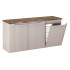 Set-Noc B Nat Casella 120Cm Zestaw Meblowy 120Cm Z Blatem I Szafką Z Koszem Na Pranie / Furniture Set 120Cm With Countertop And 