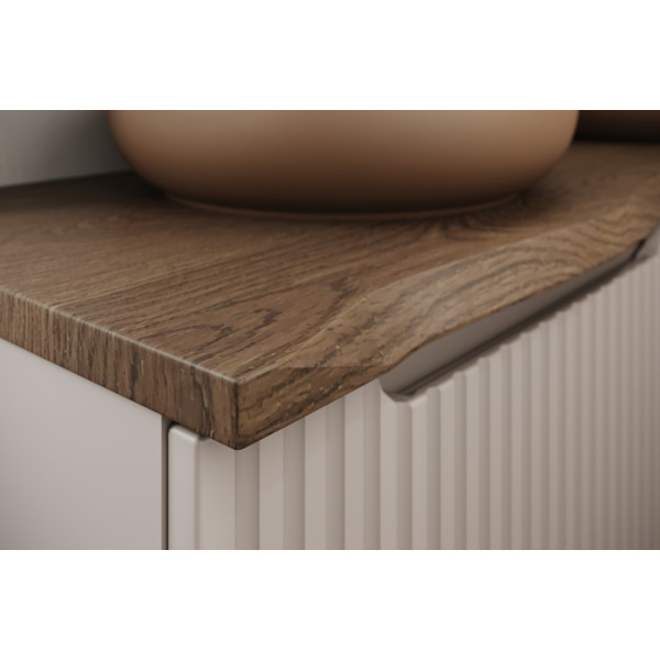 Set-Noc B Nat Casella 120Cm Zestaw Meblowy 120Cm Z Blatem I Szafką Z Koszem Na Pranie / Furniture Set 120Cm With Countertop And 