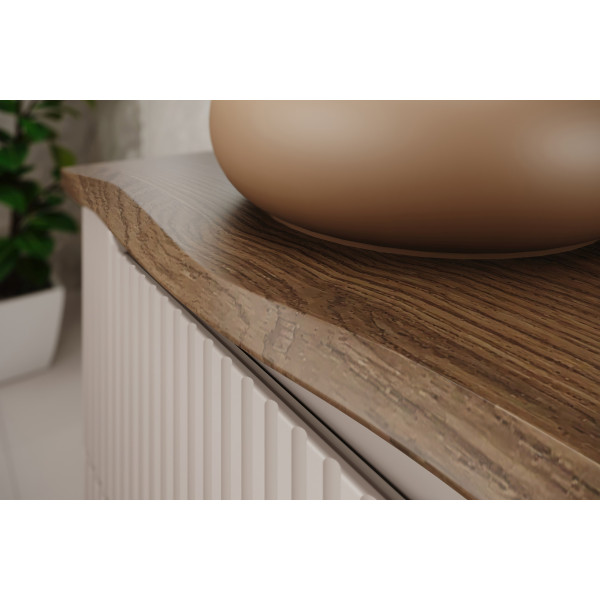 Set-Noc B Nat Casella 120Cm Zestaw Meblowy 120Cm Z Blatem I Szafką Z Koszem Na Pranie / Furniture Set 120Cm With Countertop And 