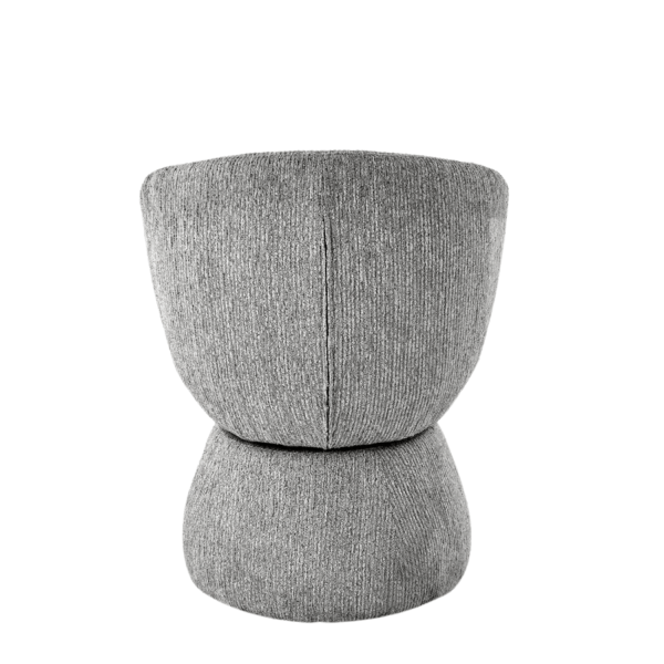 Nowoczesne Krzesło Obrotowe do Salonu Jadalni Tapicerowane Sztruksowe Szare Popielate K581 Halmar