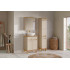 Zestaw Meblowy 60Cm Z Blatem I Umywalką Nablatową Lola