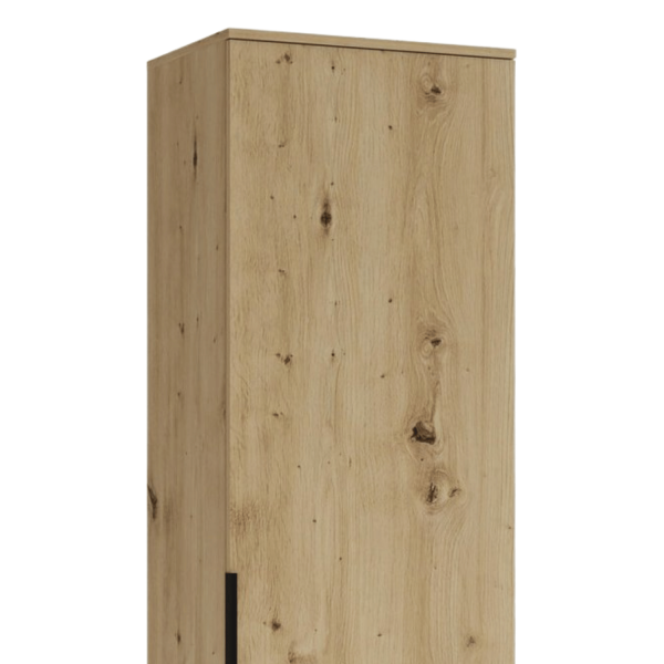 Nowoczesna Szafa Słupek do Przedpokoju Boho Skandynawskie Dąb Artisan CLIF SL-50 Halmar