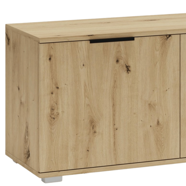 Nowoczesna Szafka ze Schowkiem Ława Siedzisko do Przedpokoju Boho Skandynawskie Dąb Artisan CLIF ST-100 Halmar