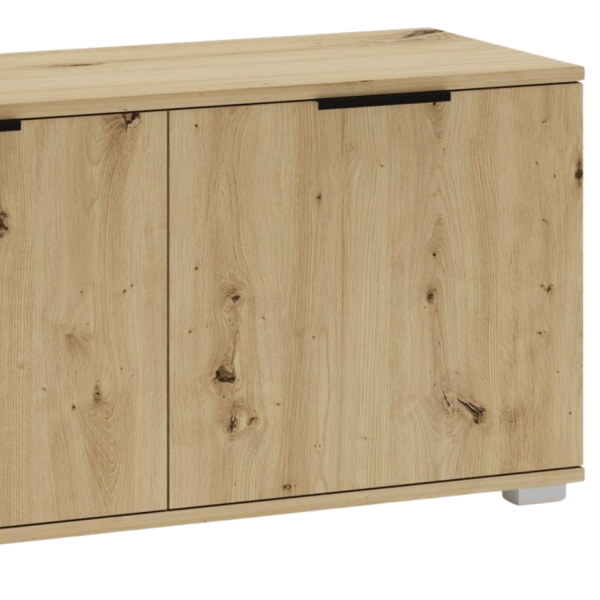 Nowoczesna Szafka ze Schowkiem Ława Siedzisko do Przedpokoju Boho Skandynawskie Dąb Artisan CLIF ST-100 Halmar