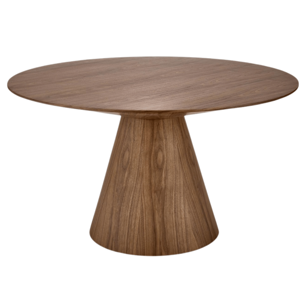 Nowoczesny Stół Okrągły do Salonu Jadalni Loft Boho Orzechowy HENDERSON Halmar