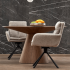 Nowoczesny Stół Okrągły do Salonu Jadalni Loft Boho Orzechowy HENDERSON Halmar