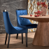 Nowoczesny Stół Okrągły do Salonu Jadalni Loft Boho Orzechowy HENDERSON Halmar