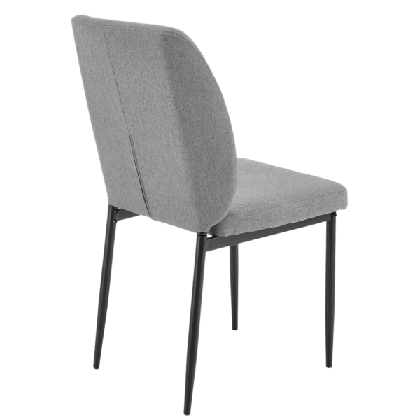 Nowoczesny Zestaw Mebli Stół Rozkładany Szklany 4 Krzesła do Jadalni Kuchni Loft Modern Czarny Popielaty Szary JASPER Halmar
