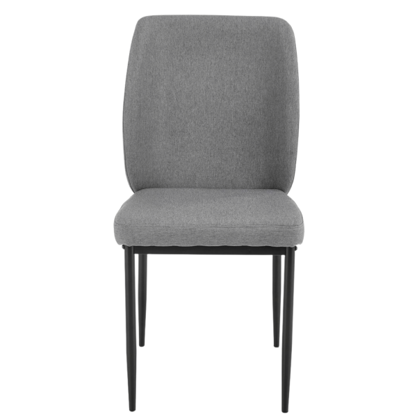 Nowoczesny Zestaw Mebli Stół Rozkładany Szklany 4 Krzesła do Jadalni Kuchni Loft Modern Czarny Popielaty Szary JASPER Halmar