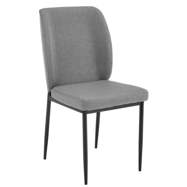Nowoczesny Zestaw Mebli Stół Rozkładany Szklany 4 Krzesła do Jadalni Kuchni Loft Modern Czarny Popielaty Szary JASPER Halmar