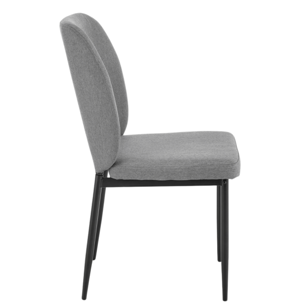 Nowoczesny Zestaw Mebli Stół Rozkładany Szklany 4 Krzesła do Jadalni Kuchni Loft Modern Czarny Popielaty Szary JASPER Halmar