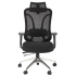 Ergonomiczny Fotel Obrotowy Biurowy do Komputera Modern Czarny Siatka GILBERTO Halmar