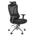 Ergonomiczny Fotel Obrotowy Biurowy do Komputera Modern Czarny Siatka GILBERTO Halmar