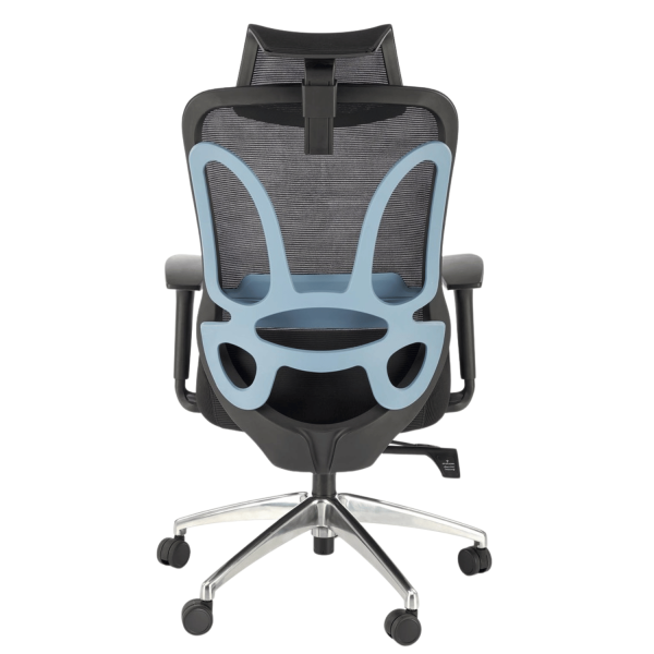 Ergonomiczny Fotel Obrotowy Biurowy do Komputera Modern Czarny Siatka GILBERTO Halmar