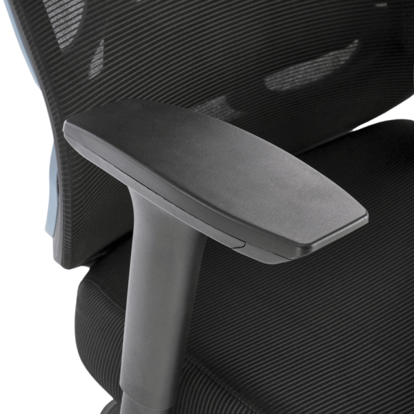 Ergonomiczny Fotel Obrotowy Biurowy do Komputera Modern Czarny Siatka GILBERTO Halmar