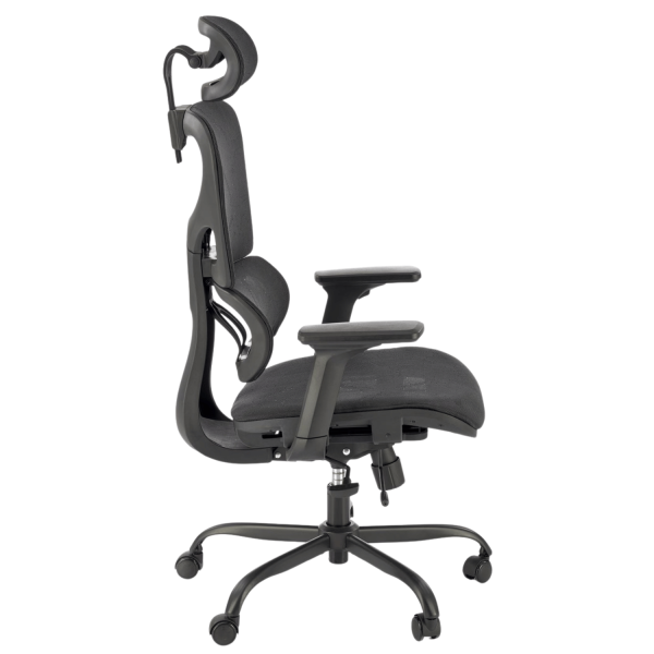 ❤️ Fotel Ergonomiczny Gabinetowy Obrotowy GOTARD Czarny Siatka Halmar⭐