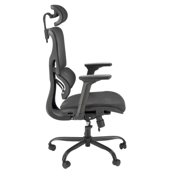 ❤️ Fotel Ergonomiczny Gabinetowy Obrotowy GOTARD Czarny Siatka Halmar⭐