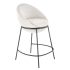 ❤️ Krzesło Barowe Tapicerowane Metalowe Loft H118 Beżowe Halmar ⭐