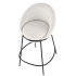 ❤️ Krzesło Barowe Tapicerowane Metalowe Loft H118 Beżowe Halmar ⭐