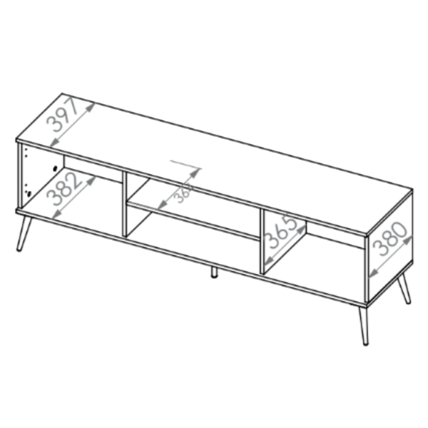 Szafka RTV Szafka Pod Telewizor Stolik RTV Niska Komoda 160 cm Nowoczesna MARINE 05