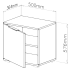 Nowoczesna Szafka do Przedpokoju Minimalizm Boho Skandynawski Biały CLIF ST-50 Halmar