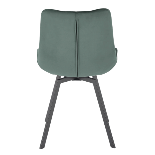 ❤️ Krzesło Tapicerowane Obrotowe do Salonu Loft K519 Zielone Halmar ⭐