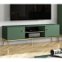 Szafka RTV Pod Telewizor Stolik RTV Niska Komoda 160 cm Zielona Labrador Glamour FOREST 05